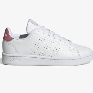 Adidas Advantage Women's White and Pink Sneakers New in the Box